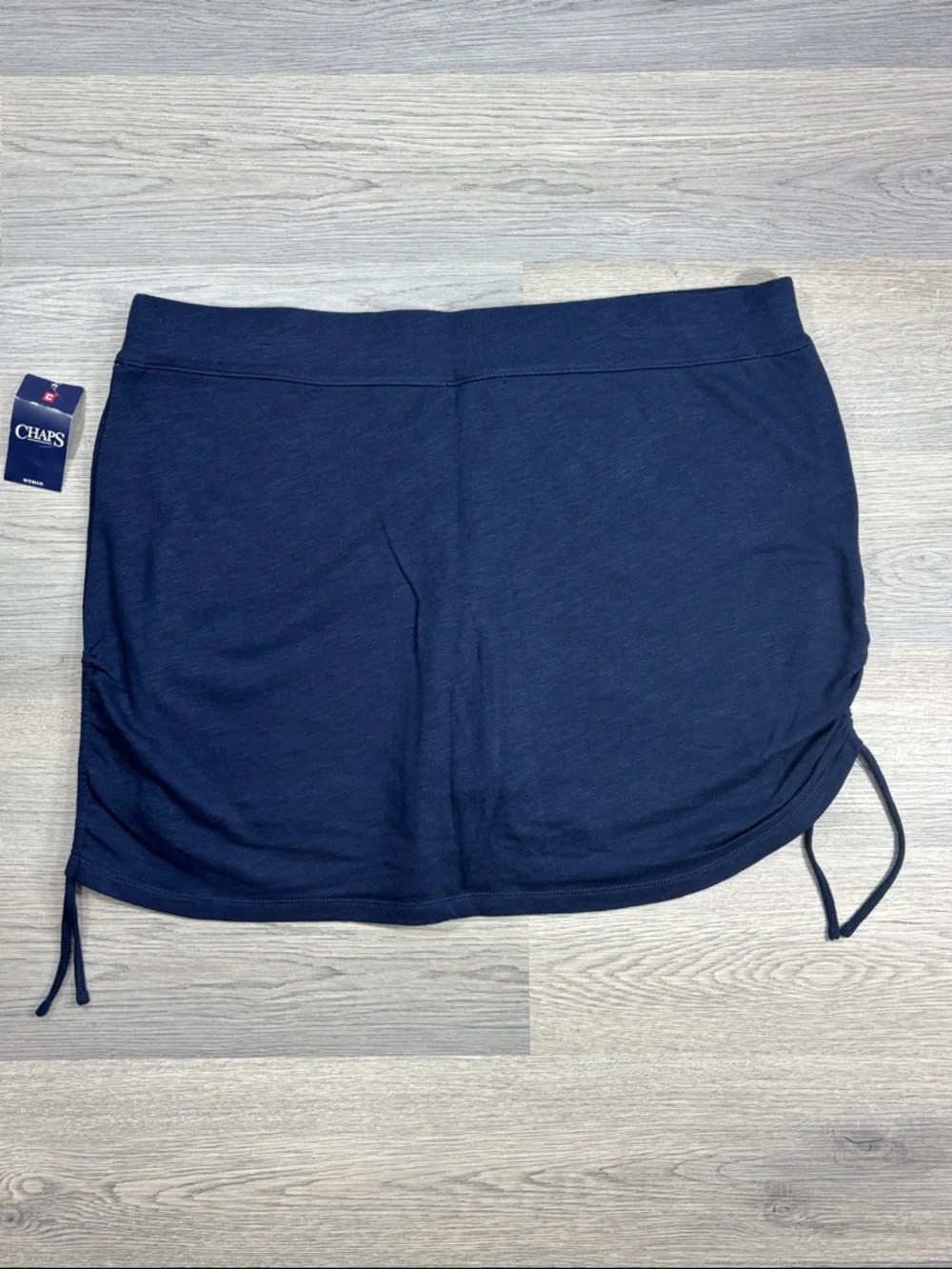 Chaps Navy Drawstring Side Skort - 2X NWT - Picture 2 of 6